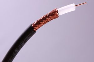 Give you an example of what coaxial cable is