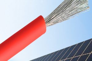 This picture shows the most common kind of photovoltaic cable